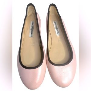 KARL LAGERFELD | CLASSIC PARIS LEROUX BALLERINA FLATS